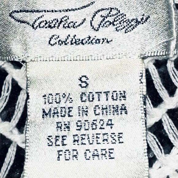 TASHA POLIZZI || Johanna Crochet Knit Vintage Hoodie in Cream - SZ Small - Picture 4 of 4